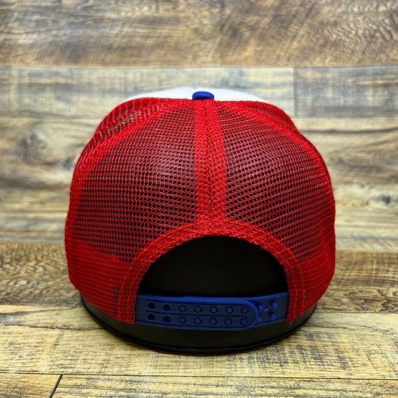 Retro ICEE Slushie Mens Trucker Hat Red White Blue Vintage Logo Baseball CAp - Picture 5 of 8